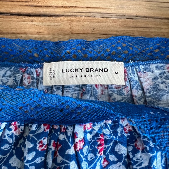 NWT Lucky Brand Floral Cami Tank Size Med - Picture 6 of 7